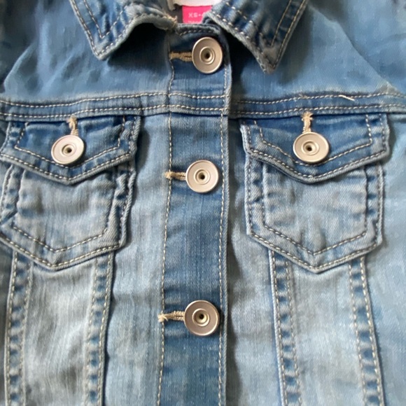 Place Denim Jacket Kids Size XS 4 Classic Medium Wash - Picture 7 of 11